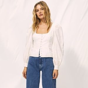 Aritzia Wilfred Palo Santo Blouse